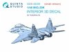 Quinta Studio QDS-48458 MiG-29K 3D-Printed coloured Interior on decal paper (HobbyBoss) (Small version) 1/48